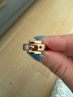 Michael Kors Belt Buckle Bronze Ring, Size 6